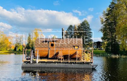 Плавучая баня на Вуоксе – аренда бани на воде с живописным видом