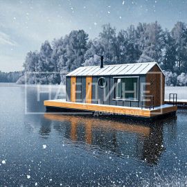 Премиальный хаусбот Сила Ветра для аренды на живописном водоеме | Наедине - дома на воде