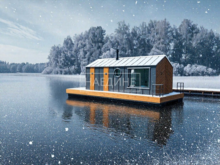 Премиальный хаусбот Сила Свободы для аренды на живописном водоеме | Наедине - дома на воде