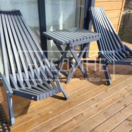 Зона отдыха на террасе плавучего дома – отдых с комфортом | Наедине - дома на воде