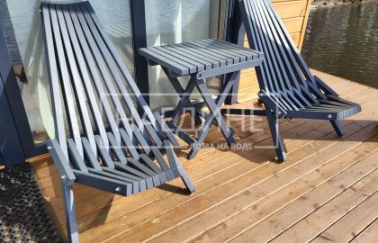 Зона отдыха на террасе плавучего дома – отдых с комфортом